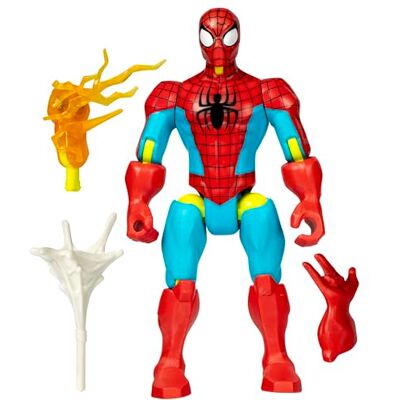 Marvel MixMashers Spider-Man, Spider-Man-figuur om te mengen en te combineren met accessoires Marvel MixMashers Spider-Man, Spider-Man-figuur om te mengen en te combineren met accessoires