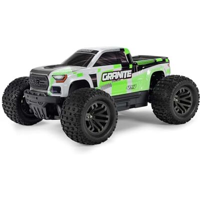 ARRMA RC vrachtwagen 1/10 graniet 4X4 RTR Monster Truck, groen, RTR (batterij en oplader niet inbegrepen) ARA4202V4T1 ARRMA RC vrachtwagen 1/10 graniet 4X4 RTR Monster Truck, groen, RTR (batterij en oplader niet inbegrepen) ARA4202V4T1