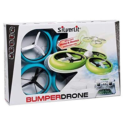 SilverLit FLYBOTIC by -Bumper Kids Drone Schokbestendig Headless-modus, landing en opstijgen op water Willekeurig model blauw of groen Binnen/buitengebruik, 84807 SilverLit FLYBOTIC by -Bumper Kids Drone Schokbestendig Headless-modus, landing en opstijgen op water Willekeurig model blauw of groen Binnen/buitengebruik, 84807