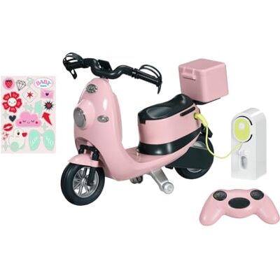 BABY born E-Scooter op afstand bestuurbare step met accessoires Werkt op batterijen Geschikt voor alle poppen van 43 cm BABY born E-Scooter op afstand bestuurbare step met accessoires Werkt op batterijen Geschikt voor alle poppen van 43 cm