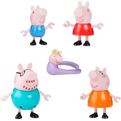 Peppa Pig Peppa en zijn familie van 5 figuren set Peppa Pig Peppa en zijn familie van 5 figuren set