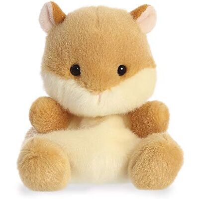 Aurora , 33484, Palm Pals, Hamster Happy, 13 cm, pluche, beige Aurora , 33484, Palm Pals, Hamster Happy, 13 cm, pluche, beige