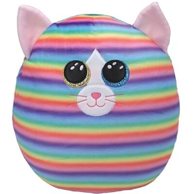 Ty – Squish a Boos – pluche kussen voor kinderen, motief: kat met kattenmotief, 20 cm, – 39289 Ty – Squish a Boos – pluche kussen voor kinderen, motief: kat met kattenmotief, 20 cm, – 39289
