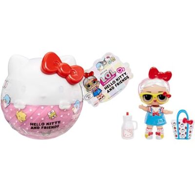 L.O.L. Surprise! Loves Hello Kitty and Friends Tots Comprend 1 Poupée, des Tenues et des Accessoires, Boule Hello Kitty, Emballage Opaque, Collectionnez les 8 Poupées L.O.L. Surprise! Loves Hello Kitty and Friends Tots Comprend 1 Poupée, des Tenues et des Accessoires, Boule Hello Kitty, Emballage Opaque, Collectionnez les 8 Poupées