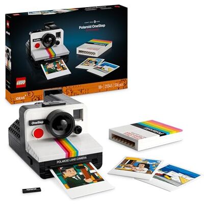 Lego Ideas Polaroid OneStep SX-70 camera, bouwmodel voor volwassenen met stickers, handmatige activiteit, cadeau-idee voor vrouwen en mannen 21345 Lego Ideas Polaroid OneStep SX-70 camera, bouwmodel voor volwassenen met stickers, handmatige activiteit, cadeau-idee voor vrouwen en mannen 21345