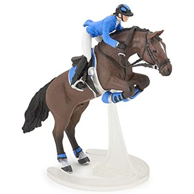 Papo Figuur paard – springpaard en ruiter, speelgoed voor kinderen, passie voor paarden en wedstrijden, droom van medailles en obstakels vanaf 3 jaar Papo Figuur paard – springpaard en ruiter, speelgoed voor kinderen, passie voor paarden en wedstrijden, droom van medailles en obstakels vanaf 3 jaar