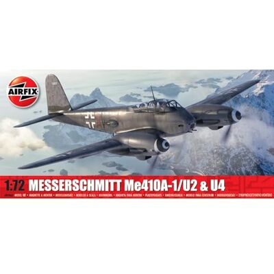 Airfix A04066 Messerschmitt Me410A-1/U2 en U4, 1:72 schaal militair vliegtuig modelbouwset Airfix A04066 Messerschmitt Me410A-1/U2 en U4, 1:72 schaal militair vliegtuig modelbouwset