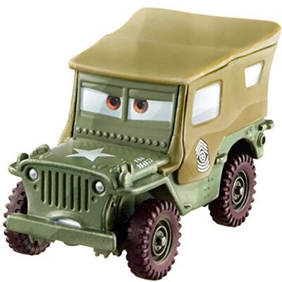Mattel Disney Pixar Cars kleine auto militair voertuig Sergeant, kinderspeelgoed, FJH95 Mattel Disney Pixar Cars kleine auto militair voertuig Sergeant, kinderspeelgoed, FJH95