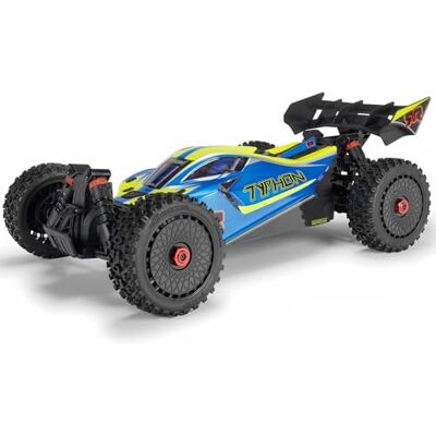 ARRMA Typhon Mega 4X4 RTR 1:8 Monster Truck op afstand bestuurbare kinderwagen met borstelmotor, zonder accu en oplader, blauw ARRMA Typhon Mega 4X4 RTR 1:8 Monster Truck op afstand bestuurbare kinderwagen met borstelmotor, zonder accu en oplader, blauw