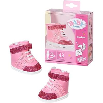 BABY born Roze sneakers geschikt voor poppen van 43 cm de set bevat een paar roze sneakers geschikt voor kinderen vanaf 3 jaar BABY born Roze sneakers geschikt voor poppen van 43 cm de set bevat een paar roze sneakers geschikt voor kinderen vanaf 3 jaar
