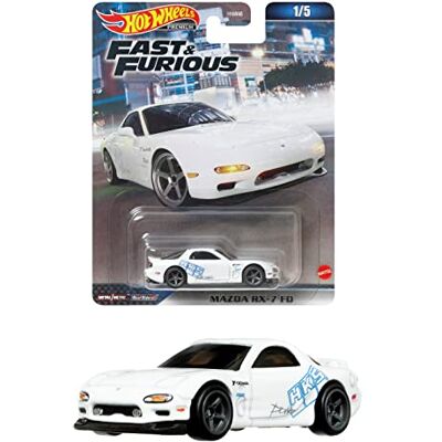 Hot Wheels Fast and Furious Die Cast Car Model RX-7 FD schaal 1:64 6 cm HKD22 Hot Wheels Fast and Furious Die Cast Car Model RX-7 FD schaal 1:64 6 cm HKD22