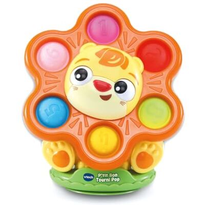 VTech P'tit Lion Tourni Pop, speelgoed met zuignap, kinderstoel, gemaakt Zuignap kinderstoel speelgoed met fijne motoriek en sensorisch ontwaken VTech P'tit Lion Tourni Pop, speelgoed met zuignap, kinderstoel, gemaakt Zuignap kinderstoel speelgoed met fijne motoriek en sensorisch ontwaken