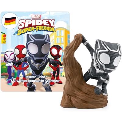 tonies Luisterfiguur voor Toniebox, Spidey en zijn super vrienden raket Rhino en 3 andere spannende avonturen, audiospel voor kinderen vanaf 4 jaar, speeltijd ca. 57 minuten tonies Luisterfiguur voor Toniebox, Spidey en zijn super vrienden raket Rhino en 3 andere spannende avonturen, audiospel voor kinderen vanaf 4 jaar, speeltijd ca. 57 minuten