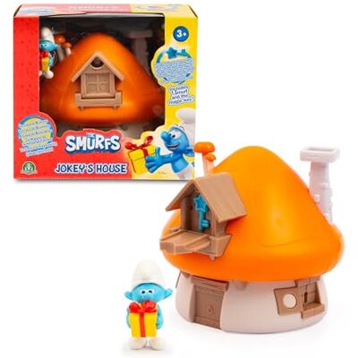 Giochi Preziosi De smurfen, magisch huis dat opent, met 1 figuur 5,5 cm en accessoires, Stchmurfen grappen, speelgoed voor kinderen vanaf 3 jaar, PUF202 Giochi Preziosi De smurfen, magisch huis dat opent, met 1 figuur 5,5 cm en accessoires, Stchmurfen grappen, speelgoed voor kinderen vanaf 3 jaar, PUF202