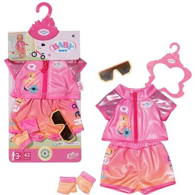 BABY born 835876 Zapf Creation fietspak met bril en handschoenen voor poppen van 43 cm BABY born 835876 Zapf Creation fietspak met bril en handschoenen voor poppen van 43 cm