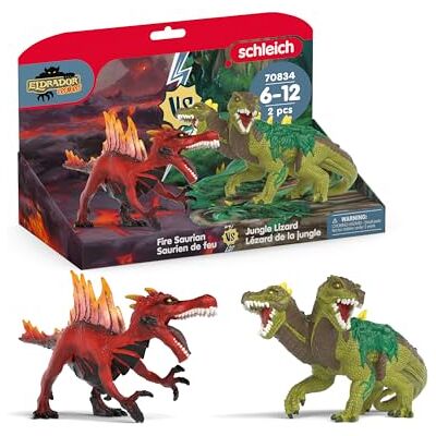 Schleich ELDRADOR CREATURES Dinosaure de Feu vs. Lézard de la Jungle 70834 Figurines détaillées à collectionner et à jouer Cadeau pour enfants dès 7 ans Coffret de 2 pièces Figurines détaillées à collectionner et à jouer Cadeau pour enfants dè Schleich ELDRADOR CREATURES Dinosaure de Feu vs. Lézard de la Jungle 70834 Figurines détaillées à collectionner et à jouer Cadeau pour enfants dès 7 ans Coffret de 2 pièces Figurines détaillées à collectionner et à jouer Cadeau pour enfants dè