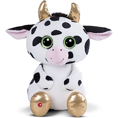 NICI Pluche speelgoed koe Glubschis Moolon 45 cm groen, 47828, grijs NICI Pluche speelgoed koe Glubschis Moolon 45 cm groen, 47828, grijs