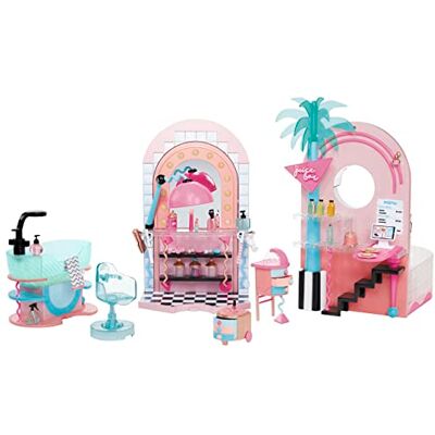 L.O.L. Surprise! LOL Surprise Shine On Salon & Spa & + 65 verrassingen met water en licht, bevat 1 functionele waterval, 1 lichtspiegel en 1 complete 360° set, leuk cadeau voor kinderen vanaf 4 jaar L.O.L. Surprise! LOL Surprise Shine On Salon & Spa & + 65 verrassingen met water en licht, bevat 1 functionele waterval, 1 lichtspiegel en 1 complete 360° set, leuk cadeau voor kinderen vanaf 4 jaar