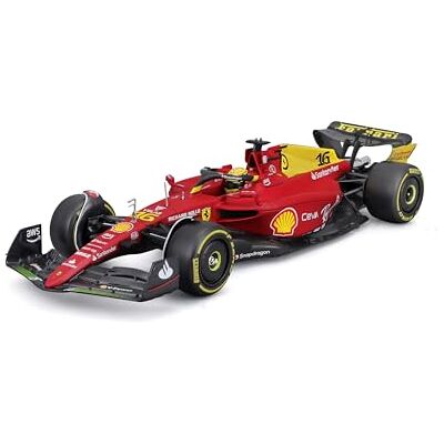 Bburago Formula 1 Ferrari F1-75 Leclerc Monza 1:24 schaal Die-Cast Collectible Race Car 75e Livery Bburago Formula 1 Ferrari F1-75 Leclerc Monza 1:24 schaal Die-Cast Collectible Race Car 75e Livery