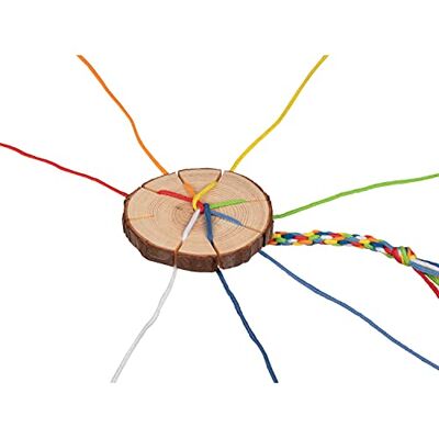 Goki 58484 breiring, diameter 7 cm, hout, 7 draden, meerkleurig Goki 58484 breiring, diameter 7 cm, hout, 7 draden, meerkleurig