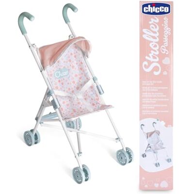 Chicco My First Doll poppenwagen, voor kinderen vanaf 3 jaar, speelgoedkinderwagen met 4 wielen, licht en eenvoudig op te vouwen, zitting van stof en opvouwbaar zonnedak Chicco My First Doll poppenwagen, voor kinderen vanaf 3 jaar, speelgoedkinderwagen met 4 wielen, licht en eenvoudig op te vouwen, zitting van stof en opvouwbaar zonnedak