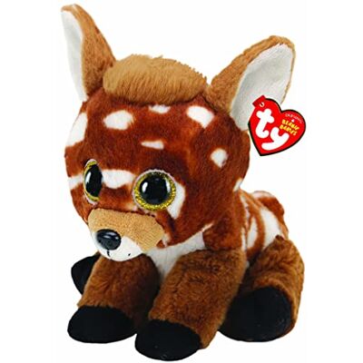 Ty Beanie Babies pluche dier Buckley het rendier, 24 cm, bruin, 90283 Ty Beanie Babies pluche dier Buckley het rendier, 24 cm, bruin, 90283