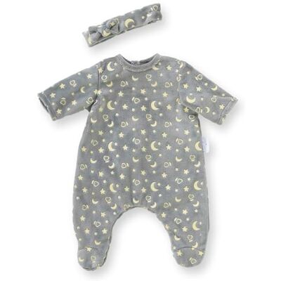 Corolle Pyjama schijnt in de nacht en hoofdband, kleding, voor poppen 30 cm, vanaf 18 maanden, 9000111020 Corolle Pyjama schijnt in de nacht en hoofdband, kleding, voor poppen 30 cm, vanaf 18 maanden, 9000111020