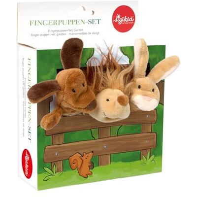 Sigikid 43015 My Little Theatre Egel Hond Konijn Vingerpoppen Set met Sieradendoos, voor meisjes en jongens, aanbevolen 6 maanden Sigikid 43015 My Little Theatre Egel Hond Konijn Vingerpoppen Set met Sieradendoos, voor meisjes en jongens, aanbevolen 6 maanden