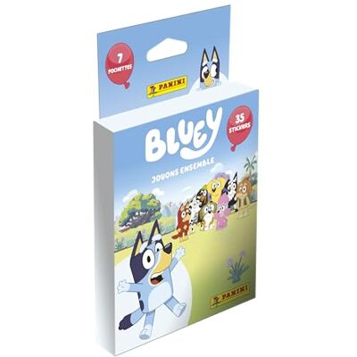 Panini BLUEY 2 Speelgoedset blisterverpakking met 7 zakken, blauw Panini BLUEY 2 Speelgoedset blisterverpakking met 7 zakken, blauw