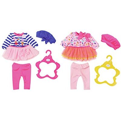 Zapf Creation Babyborn Fashion 2 Poppenkledingset Poppenaccessoires (kledingset voor pop, 3 jaar, meerkleurig, Baby Born, 43 cm, meisje), kleur/model gesorteerd Zapf Creation Babyborn Fashion 2 Poppenkledingset Poppenaccessoires (kledingset voor pop, 3 jaar, meerkleurig, Baby Born, 43 cm, meisje), kleur/model gesorteerd
