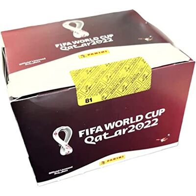 Panini FIFA World Cup Qatar 2022™ Stickers voor wereldkampioenschap, doos met 100 stuks, officiële stickercollectie voor het WK Panini FIFA World Cup Qatar 2022™ Stickers voor wereldkampioenschap, doos met 100 stuks, officiële stickercollectie voor het WK