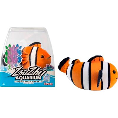 Lansay ZHU ZHU AQUARIUM Moon de Clown Fish Oranje & Wit Zacht & Interactief Pluchen Voor Kinderen vanaf 4 jaar Betoverde Verhalen Maken Grappig Interactief Dier Geen Water Nodig Lansay ZHU ZHU AQUARIUM Moon de Clown Fish Oranje & Wit Zacht & Interactief Pluchen Voor Kinderen vanaf 4 jaar Betoverde Verhalen Maken Grappig Interactief Dier Geen Water Nodig