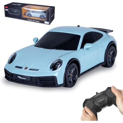 Jamara Porsche 911 Dakar 402215 op afstand bestuurbare auto, schaal 1:24-2,4 GHz, met afstandsbediening, cadeau voor kinderen, trouw schilderij Jamara Porsche 911 Dakar 402215 op afstand bestuurbare auto, schaal 1:24-2,4 GHz, met afstandsbediening, cadeau voor kinderen, trouw schilderij