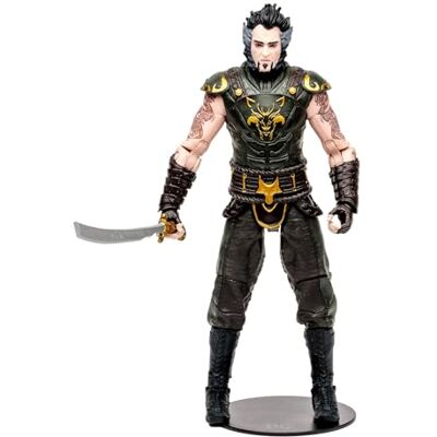 McFarlane Toys, DC Build-A Rea's al Ghōl figuur 17,8 cm met 22 bewegende delen, DC Batman Arkham City videospelfiguur met steunbasis en unieke verzamelkarakterkaart vanaf 12 jaar McFarlane Toys, DC Build-A Rea's al Ghōl figuur 17,8 cm met 22 bewegende delen, DC Batman Arkham City videospelfiguur met steunbasis en unieke verzamelkarakterkaart vanaf 12 jaar