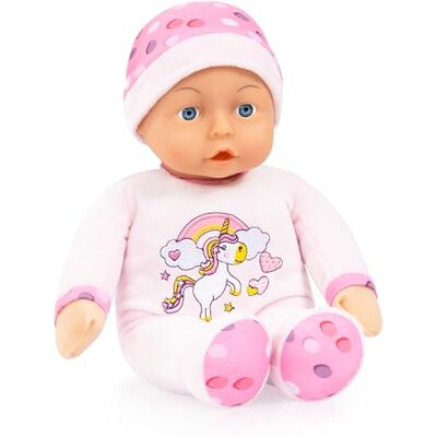 Bayer Design 93029AB zachte pop, babypop, 30 cm, roze eenhoorn Bayer Design 93029AB zachte pop, babypop, 30 cm, roze eenhoorn