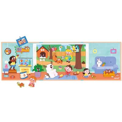 Janod Magneti'Stories J05457 magnetisch educatief spel, 30 magneten voor kinderen, van FSC-karton, ontwikkelt fantasie en fijne motoriek vanaf 3 jaar Janod Magneti'Stories J05457 magnetisch educatief spel, 30 magneten voor kinderen, van FSC-karton, ontwikkelt fantasie en fijne motoriek vanaf 3 jaar