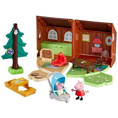 Peppa Pig Peppa Reizen: avontuur in het huisje, set met vouwhuis en 2 figuren, inclusief Baby Evie, kleuterspeelgoed, vanaf 3 jaar Peppa Pig Peppa Reizen: avontuur in het huisje, set met vouwhuis en 2 figuren, inclusief Baby Evie, kleuterspeelgoed, vanaf 3 jaar