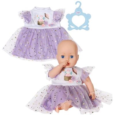 BABY born Lila Tutu jurk Pop kleding met tule & sterren I Hoogwaardige pop accessoires I Voor pop 43 cm I Speelgoed pop voor kinderen I Pop met accessoires I Pop Kledij speelpop BABY born Lila Tutu jurk Pop kleding met tule & sterren I Hoogwaardige pop accessoires I Voor pop 43 cm I Speelgoed pop voor kinderen I Pop met accessoires I Pop Kledij speelpop