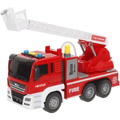 COLORBABY Speed & Go 39063 brandweerwagen met lichten en geluiden, interactieve kraan en slang, echt water, wrijvingssysteem, schaal 1:14, redding, voor kinderen vanaf 3 jaar COLORBABY Speed & Go 39063 brandweerwagen met lichten en geluiden, interactieve kraan en slang, echt water, wrijvingssysteem, schaal 1:14, redding, voor kinderen vanaf 3 jaar