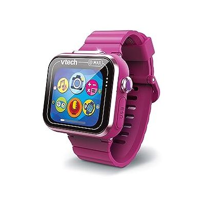 VTech KidiZoom SmartWatch MAX roze framboos digitaal kinderhorloge, foto, selfie, video, horizontaal touchscreen, high-tech speelgoed, cadeau voor kinderen en jongeren van 5 jaar tot 14 jaar inhoud in het Frans VTech KidiZoom SmartWatch MAX roze framboos digitaal kinderhorloge, foto, selfie, video, horizontaal touchscreen, high-tech speelgoed, cadeau voor kinderen en jongeren van 5 jaar tot 14 jaar inhoud in het Frans