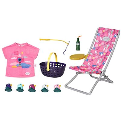 BABY born Zapf Creation Weekend Visset – voor poppen van 36 cm / 43 cm – met 1 jurk, 1 hengel, eenden & + – voor kleine handen – ontwikkelt empathie en sociale vaardigheden BABY born Zapf Creation Weekend Visset – voor poppen van 36 cm / 43 cm – met 1 jurk, 1 hengel, eenden & + – voor kleine handen – ontwikkelt empathie en sociale vaardigheden