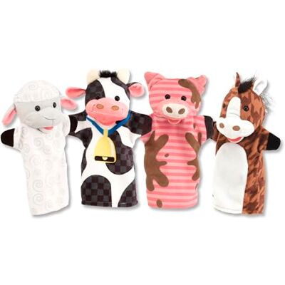 Melissa & Doug Boerderijvriendjes handpoppen Handpoppen en poppenkasten Zacht speelgoed 2+ Cadeau voor jongens en meisjes Melissa & Doug Boerderijvriendjes handpoppen Handpoppen en poppenkasten Zacht speelgoed 2+ Cadeau voor jongens en meisjes