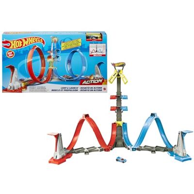 Mattel Hot Wheels Loop & Launch Track Set Mattel Hot Wheels Loop & Launch Track Set