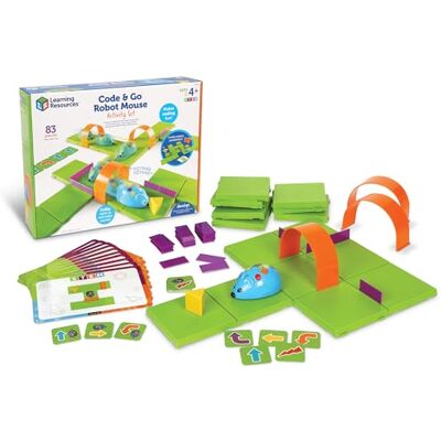 Learning Resources resources Activiteitenkit Robotmuis Code & Go Learning Schermloze coderingsrobot, vroege programmering voor kinderen, STEM-robotset, vanaf 4 jaar Learning Resources resources Activiteitenkit Robotmuis Code & Go Learning Schermloze coderingsrobot, vroege programmering voor kinderen, STEM-robotset, vanaf 4 jaar
