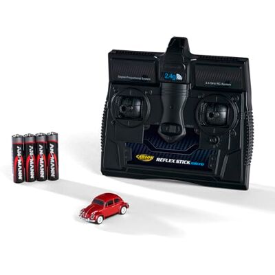 Carson 500504147 1:87 Volkswagen Beetle Red 2.4G, 100% RTR, rolklaar model, RC auto, H0, RC model, Diorama-voertuig Carson 500504147 1:87 Volkswagen Beetle Red 2.4G, 100% RTR, rolklaar model, RC auto, H0, RC model, Diorama-voertuig