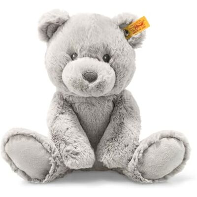 Steiff Teddybeer Bearzy, schattig pluche, jongens, meisjes en baby's vanaf 0 maanden, Friends, 28 cm, lichtgrijs, 241543 Steiff Teddybeer Bearzy, schattig pluche, jongens, meisjes en baby's vanaf 0 maanden, Friends, 28 cm, lichtgrijs, 241543