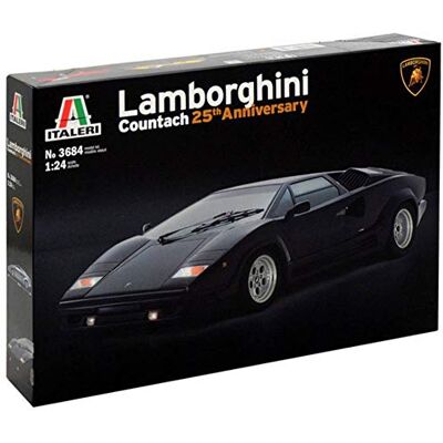 Italeri 3684-1:24 Lamborghini Countach 25th Anniversary Voertuigen Italeri 3684-1:24 Lamborghini Countach 25th Anniversary Voertuigen