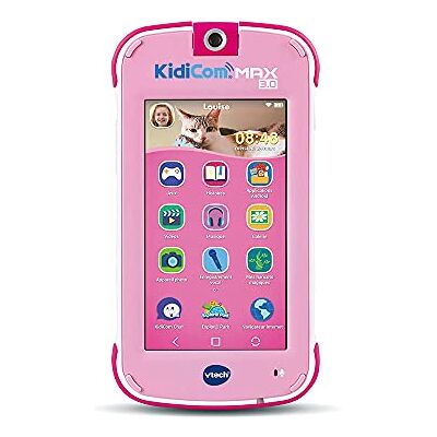 VTech KidiCom Max 3.0 Roze, draagbaar voor kinderen zonder veilig abonnement 3/8 jaar – FR-versie VTech KidiCom Max 3.0 Roze, draagbaar voor kinderen zonder veilig abonnement 3/8 jaar – FR-versie