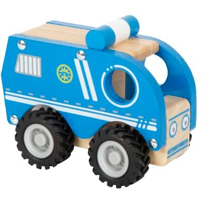 small foot 11077 politievoertuig van hout, 100% FSC-gecertificeerd, ook geschikt voor buiten, voor kinderen vanaf 18 maanden, speelgoed, blauw small foot 11077 politievoertuig van hout, 100% FSC-gecertificeerd, ook geschikt voor buiten, voor kinderen vanaf 18 maanden, speelgoed, blauw