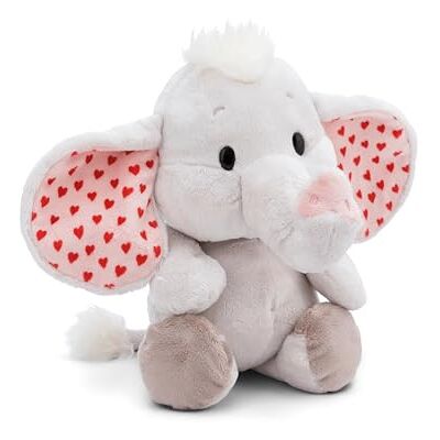 NICI Love Olifant Pluche knuffeldier, lichtgrijs, 23 cm, zacht pluche, schattige pluche knuffel om te knuffelen, voor kinderen en volwassenen, geweldig cadeau-idee 61485 NICI Love Olifant Pluche knuffeldier, lichtgrijs, 23 cm, zacht pluche, schattige pluche knuffel om te knuffelen, voor kinderen en volwassenen, geweldig cadeau-idee 61485